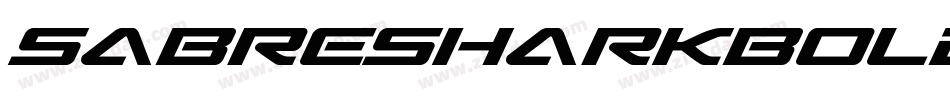 SabreSharkBoldSemiCondensed-B845字体转换