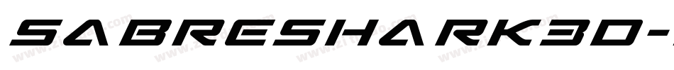SabreShark3D-2a8W字体转换
