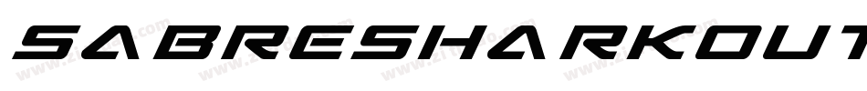 SabreSharkOutline-7x2A字体转换