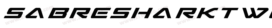 SabreSharkTwoTone-0eR9字体转换