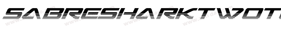 SabreSharkTwoTone-0eR9字体转换