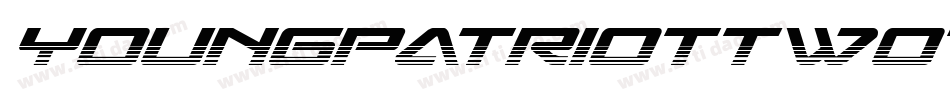 YoungPatriotTwoToneItalic-vm3yD字体转换
