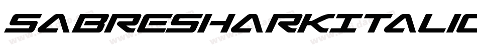 SabreSharkItalic-vz8O字体转换