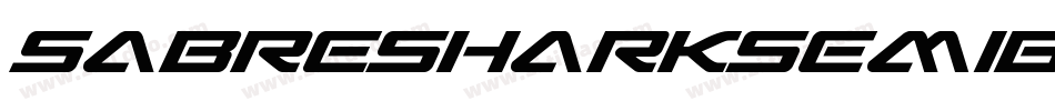 SabreSharkSemiBold-mzxG字体转换
