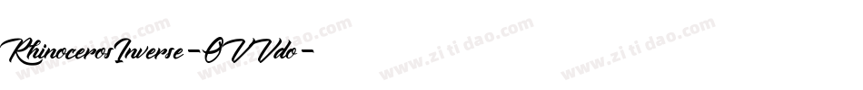 RhinocerosInverse-OVVdo字体转换