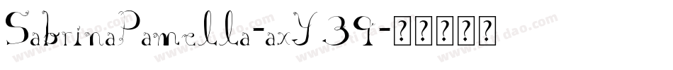 SabrinaPamella-axY39字体转换
