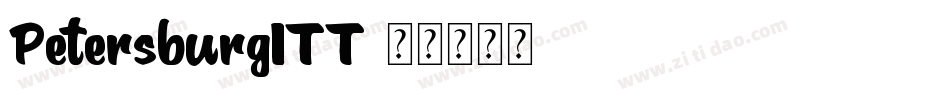 PetersburgITT字体转换
