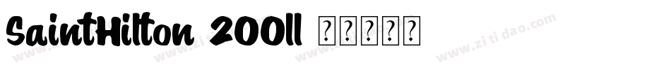 SaintHilton-2OOll字体转换