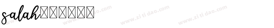 salah字体转换