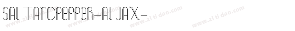 SaltAndPepper-ALJAx字体转换
