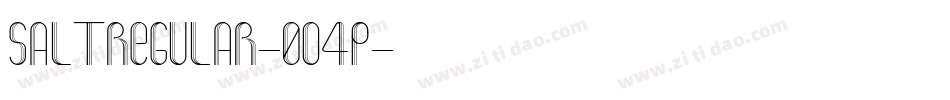 SaltRegular-0o4P字体转换