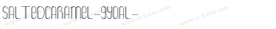Saltedcaramel-9YoAL字体转换