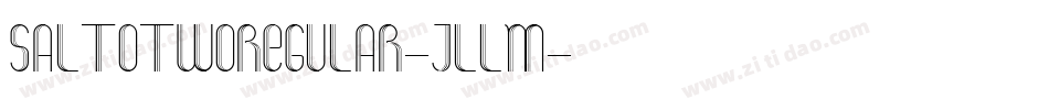 SaltotwoRegular-jLlM字体转换