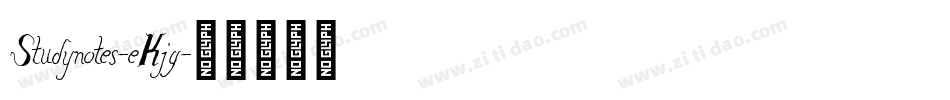 Studynotes-eKjg字体转换