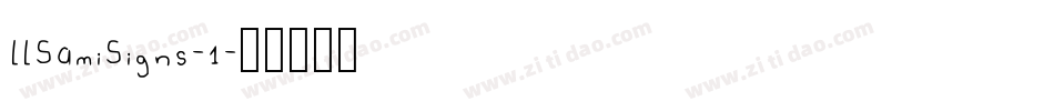 LLSamiSigns-1字体转换