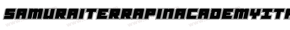 SamuraiTerrapinAcademyItal-lvwV字体转换