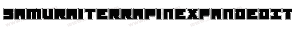 SamuraiTerrapinExpandedItal-2pVK字体转换