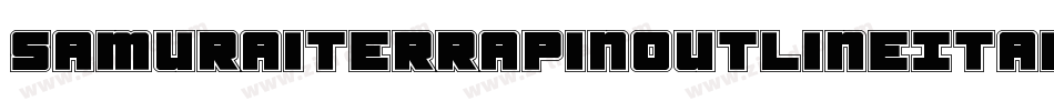 SamuraiTerrapinOutlineItal-alnK字体转换