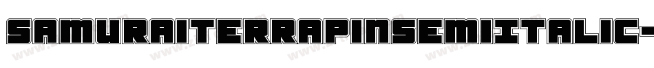 SamuraiTerrapinSemiItalic-omdd字体转换