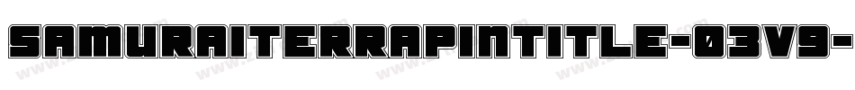 SamuraiTerrapinTitle-03V9字体转换