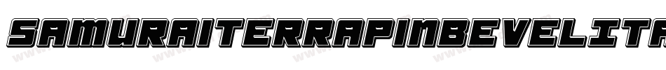 SamuraiTerrapinBevelItalic-1xVZ字体转换