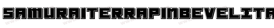 SamuraiTerrapinBevelItalic-1xVZ字体转换