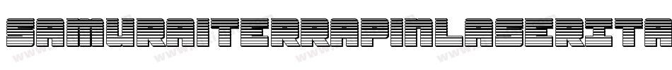 SamuraiTerrapinLaserItalic-LXxW字体转换
