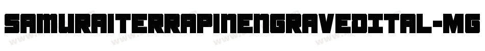 SamuraiTerrapinEngravedItal-Mgxr字体转换