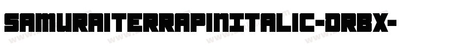SamuraiTerrapinItalic-dRBX字体转换