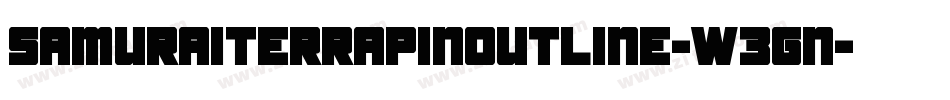 SamuraiTerrapinOutline-W3Gn字体转换