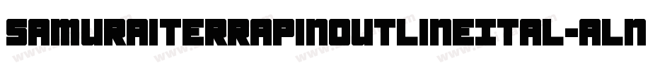 SamuraiTerrapinOutlineItal-alnK字体转换