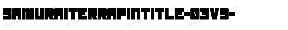 SamuraiTerrapinTitle-03V9字体转换