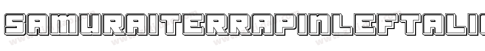 SamuraiTerrapinLeftalic-gYr1字体转换 SamuraiTerrapinLeftalic-gYr1字体转换