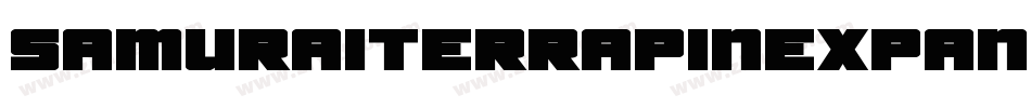 SamuraiTerrapinExpanded-KLqp字体转换