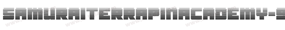 SamuraiTerrapinAcademy-9jVB字体转换