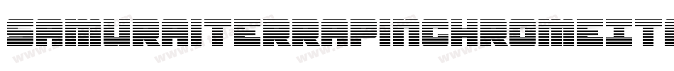 SamuraiTerrapinChromeItalic-BMV5字体转换