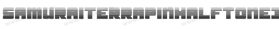 SamuraiTerrapinHalftoneItal-mw7G字体转换