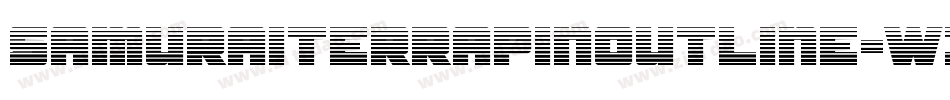 SamuraiTerrapinOutline-W3Gn字体转换