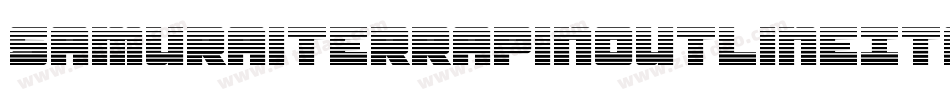 SamuraiTerrapinOutlineItal-alnK字体转换