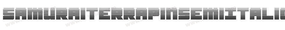 SamuraiTerrapinSemiItalic-omdd字体转换