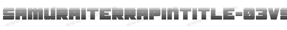 SamuraiTerrapinTitle-03V9字体转换