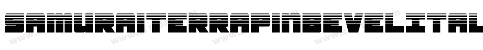 SamuraiTerrapinBevelItalic-1xVZ字体转换