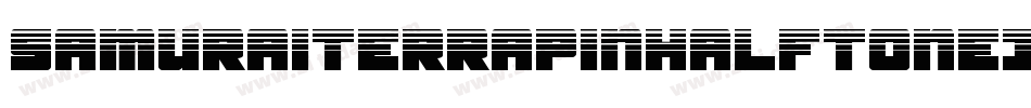 SamuraiTerrapinHalftoneItal-mw7G字体转换