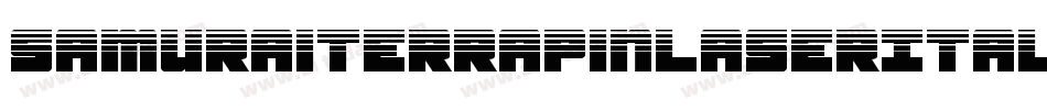 SamuraiTerrapinLaserItalic-LXxW字体转换