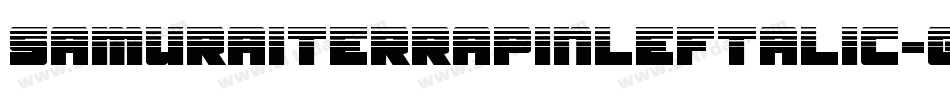 SamuraiTerrapinLeftalic-gYr1字体转换 SamuraiTerrapinLeftalic-gYr1字体转换