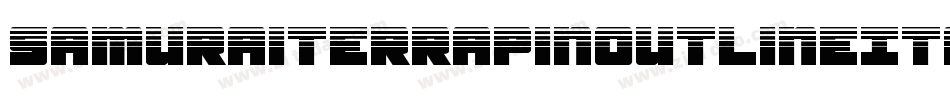 SamuraiTerrapinOutlineItal-alnK字体转换