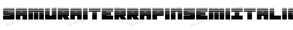 SamuraiTerrapinSemiItalic-omdd字体转换