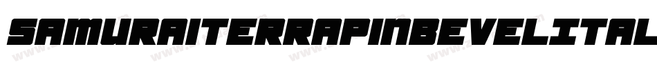 SamuraiTerrapinBevelItalic-1xVZ字体转换