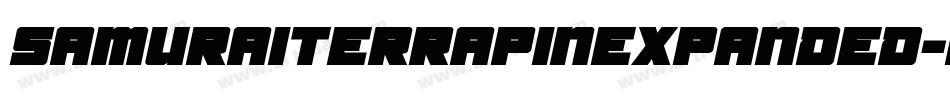 SamuraiTerrapinExpanded-KLqp字体转换