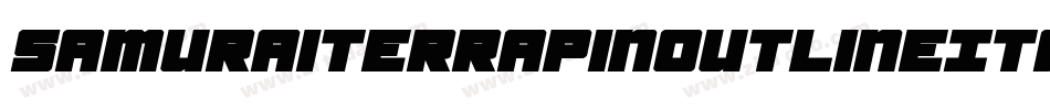 SamuraiTerrapinOutlineItal-alnK字体转换